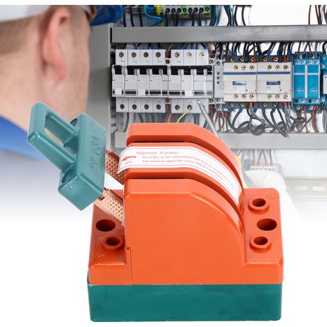 Section de sécurité bipolaire 63A 220V ABS cuivre pour disjoncteurs de fail-safe, générateurs backup et circuits (1/5)