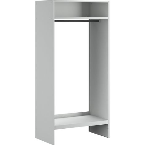 Wolf, Vestiaire ouvert, gris clair RAL 7035, avec 10 cintres (1/5)