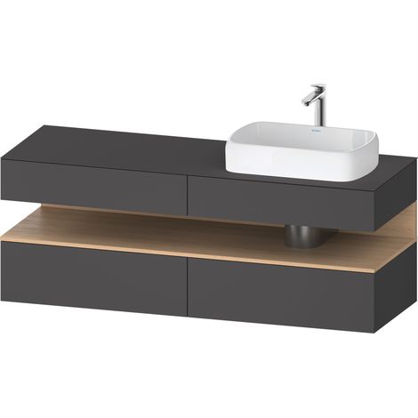 Duravit Collection One Meuble sous-vasque sur console, 2 tiroirs,
