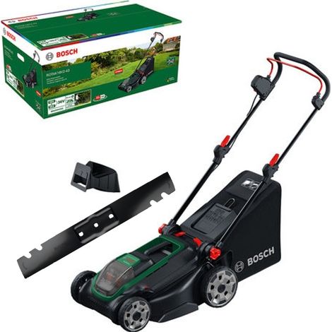 Bosch Rotak 18V2-43 Twin 18v 36v Cordless Lawnmower Lawn Mower 43cm Bare & Blade (1/3)