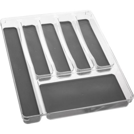 Besteck-Schubladenorganizer, Behälter, 6 Fächer, 40 x 32 cm (1/4)
