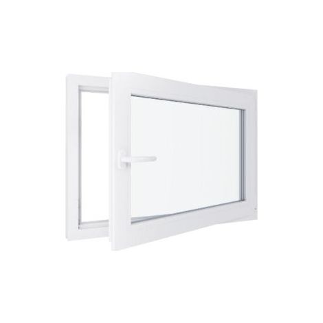 Finestra in PVC - Triplo vetro - Bianco - 1000 mmx700 mm cm