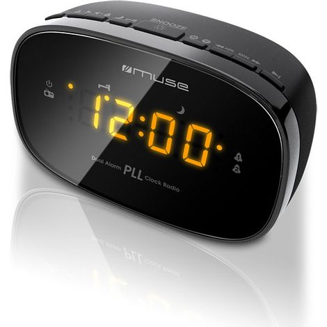 radiosveglia doppia nera - M150CR - Muse