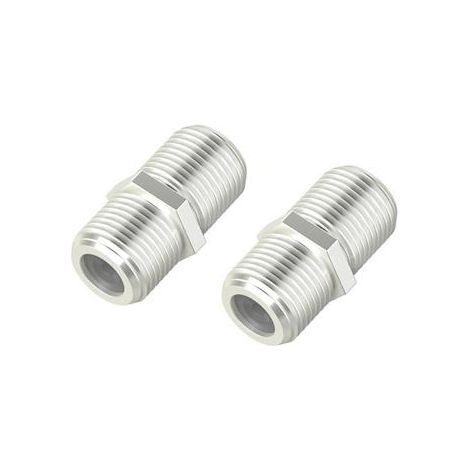 Hama SAT-Adapter F-Kupplung, voll geschirmt, 2 Stück