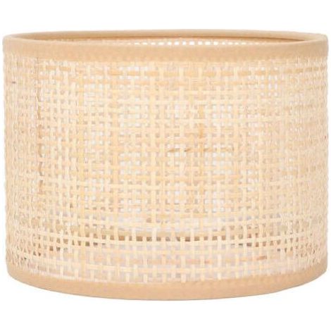 Lampenschirm aus Rattan, Ersatz, gewebter Korb, Vintage-Kronleuchter, Hänge-, Tisch- oder Stehlampe, E27 E14 (1/5)