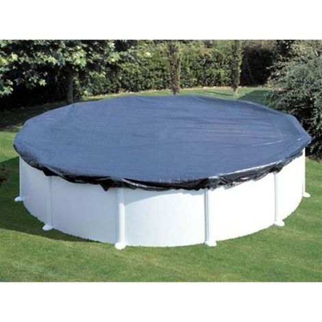 Bâche d'hiver ovale pour piscine gonflable – 4,57 x 9,14 m – Étanche, résistante aux UV et au froid – Protection optimale pour l’hivernage (1/4)