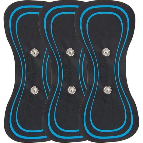 EMS-Massagepads für Nacken, Hüfte und Körper zur Linderung von Muskelschmerzen (Aufkleber)  04163-AquaForge