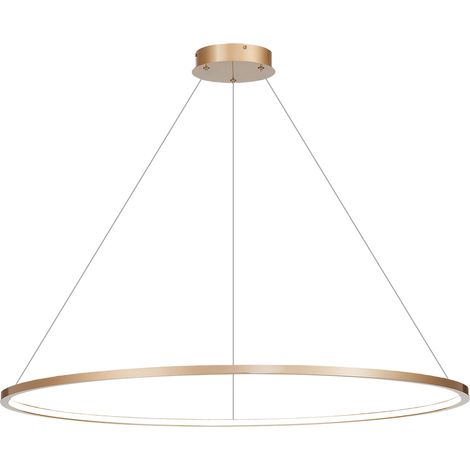Suspension LED anneau Ø120 cm laiton Saturno Milagro (1/5)