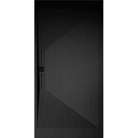 Plato de ducha pizarra EDIS negro  90x140 cm rejilla color