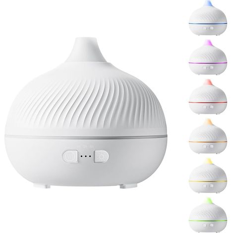 Diffuseur d'Huiles Essentielles Électrique Lumière D'Ambiance 7 Couleurs Avec Prise USB,Diffuseur D'Huiles Essentielles Électrique Humidificateur pour Cheminée Salle de Bain Salon Centre