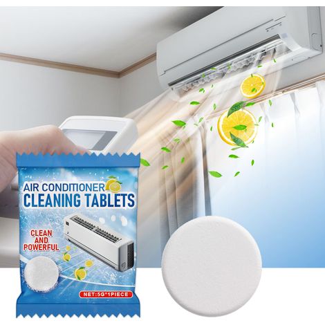 Air Conditioner Cleaning Sheets - Specially formulated for home air conditioner filters, wall-mounted units, and wall cleaning to remove odors, scale, and dust - 5g1pcs -- BIEMMEDUE (1/5)