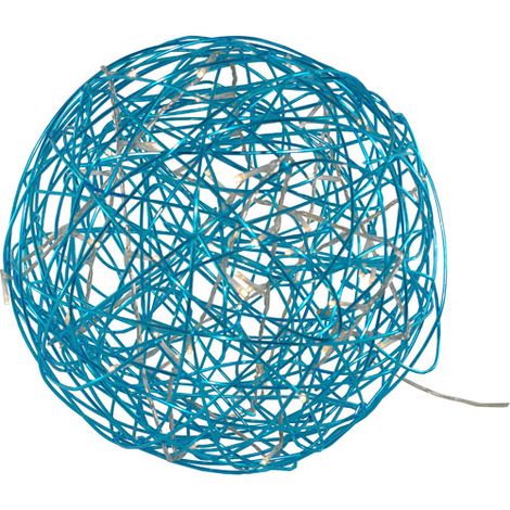 LED-3D-Kugel "Galax Fun", schwarzes Blau, Alu, 30cm (1/4)