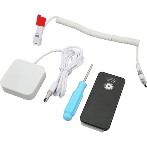 Diebstahlsichere Handyhalterung mit Ladefunktion und Diebstahlalarm für Kamera und iOS-Tablet (1/5)