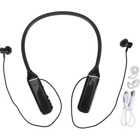 Casque Bluetooth Noir avec Affichage LED, Mémoire Intégrée et Écouteurs Magnétiques à Rétroéclairage RGB (1/5)