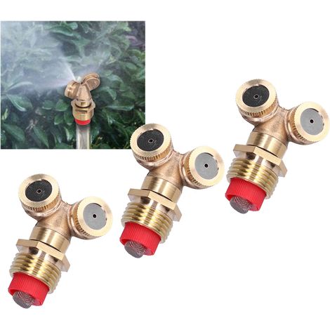 3 Pièces Buse de Pulvérisation Agricole avec Filtre, Filetage Mâle G1/2, Tête d'Arrosage Brumisateur pour Irrigation