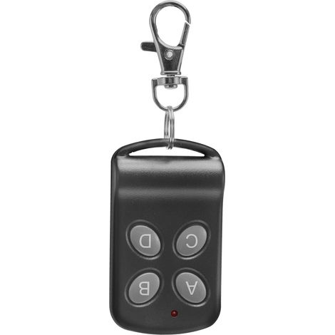 Télécommande Programmable 4 Boutons Pour Portail Et Porte De Garage Émetteur Sans Fil 433Mhz Compatible Code Apprentissage 1.4 X 1.3 X 0.5 Pouces Sans Piles (1/5)