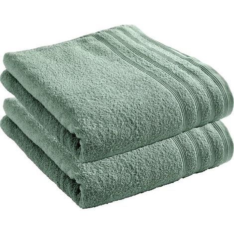 Lot de 2 draps de bain "Spa" 90 x 150 cm / 400 gr/m² - "Spa" Menthe - "Spa" Menthe - (1/4)