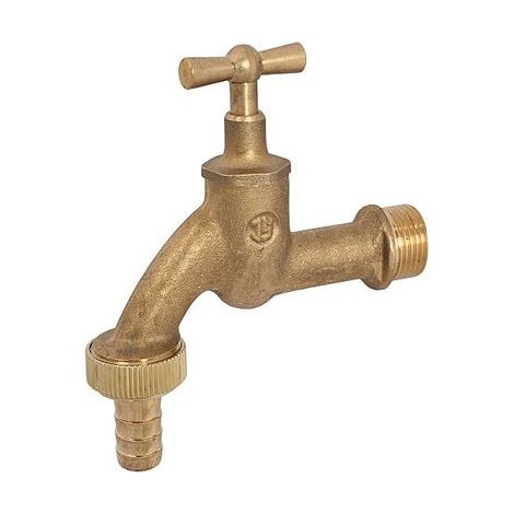 Soupape de décharge JS avec raccord de tuyau, partie supérieure à bouton-poussoir, 3/4", MS-blank (1/3)