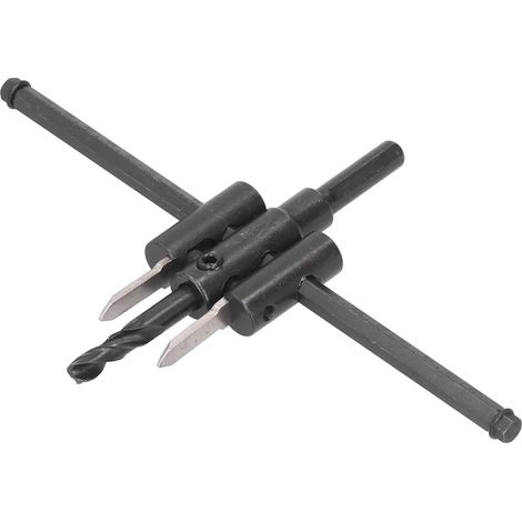 Kit de scie cloche réglable pour bois, foret à trous ronds, outil de bricolage pour le travail du bois, 30-200 mm (1/5)