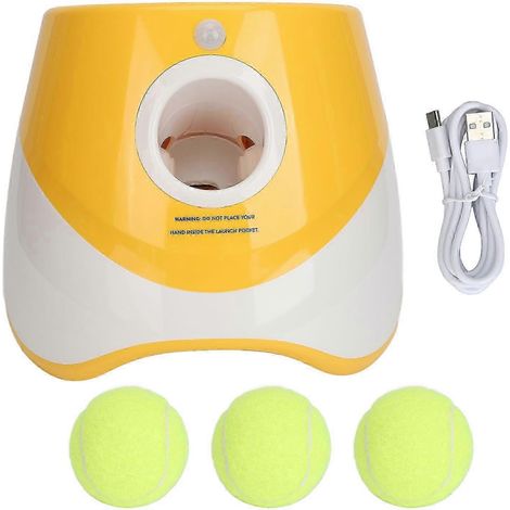 Lanceur de balles automatique interactif, facile à utiliser, avec 3 distances de lancement pour chiens de petite et moyenne taille. (1/5)