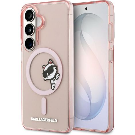 Karl Lagerfeld IML Peekaboo Choupette MagSafe Hülle für Samsung Galaxy S26 Pink (1/5)