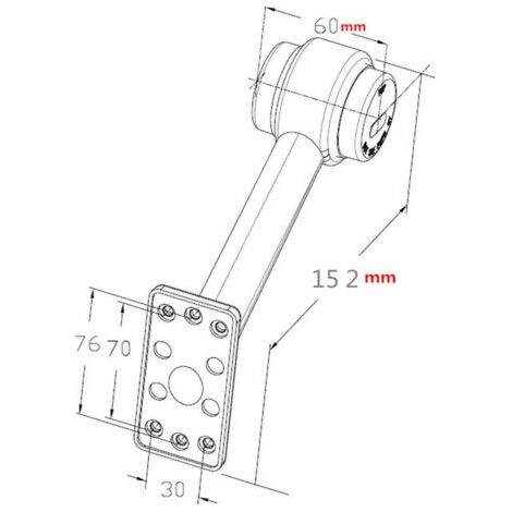Lot de 2 Feux de position latéraux  LED blanc et rouge feux indicateurs de position 12V-30V pour  caravanes de remorque de camion (1/5)