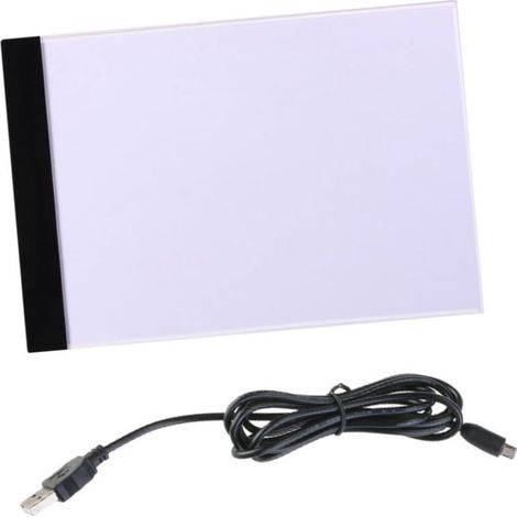 Table Lumineuse Led Pour Copie Traçage Dessin Bloc Fin Avec Câble Usb Blanc (1/5)
