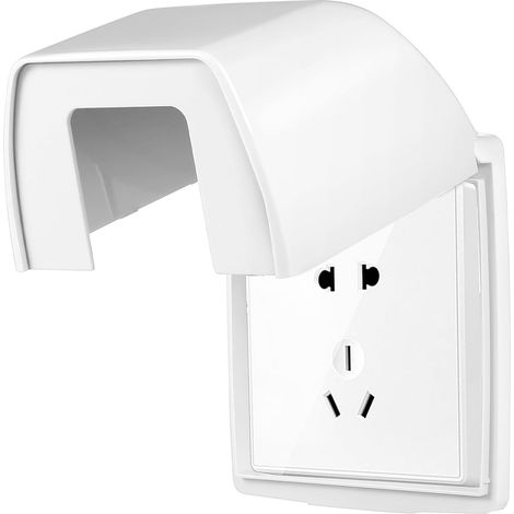 Couvercle De Prise ÉLectrique ÉTanche Pour Salle De Bain, Cache Prise Murale Anti-ÉClaboussures, BoîTier Transparent En Plastique, 12X10X7.5Cm (1/5)