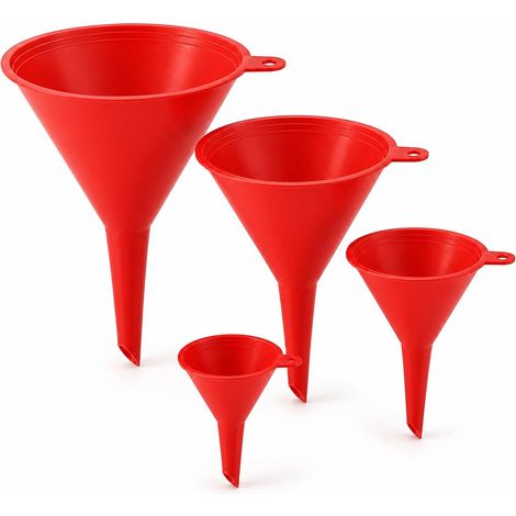 Entonnoir, Les Quatre Dimensions, Matériaux De Qualité Alimentaire, Entonnoir Cuisine, Bouche Oblique À Large Bouche, Pour Liquides Et Poudres, Adapté À La Cuisine Et À L'automobile (1/5)
