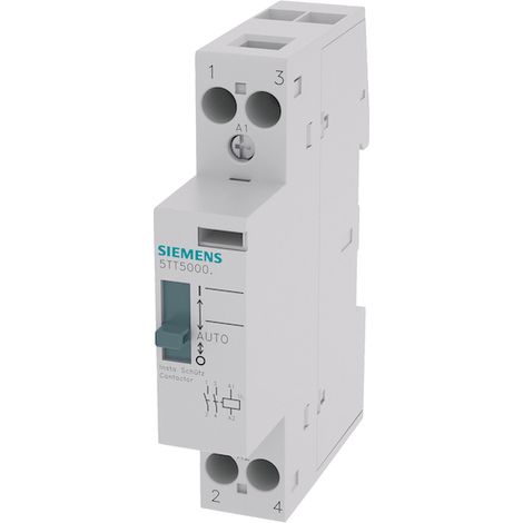 Contattore con Comando Manuale NO 2P 20A 230VAC Siemens 5TT58006 (1/2)