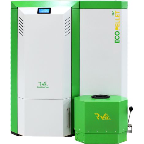 A++ Robin Wood EcoPellet Pro 18 kW Brennwertkessel (1/2)