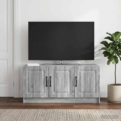 Meuble TV Sonoma gris 99 x 34,5 x 47 cm Bois d'ingénierie vidaXL (1/5)