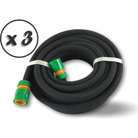 Tuyau goutte à goutte système poreux Longueur 12 mètres Avec connecteurs - Lot de 3 - Tuyau 12 mètres (1/5)