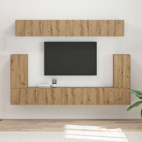vidaXL Conjunto de mueble de TV 5 pcs Roble artesanal (1/5)
