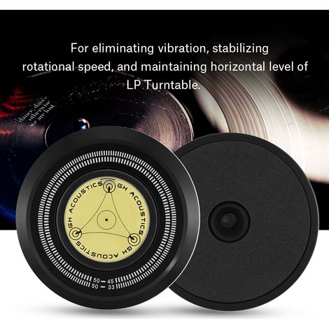 Stabilisateur de disque vinyle 50 Hz avec niveau à bulle pour platine vinyle LP