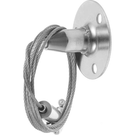 Kit de suspension pour tableaux avec corde en acier inoxydable argenté (1/5)