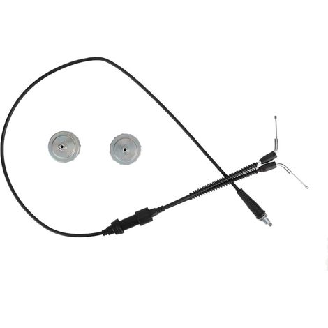 Câble d'accélérateur avec kit cache carburateur remplacement compatible Yamaha Banshee 350 YFZ350 87-06, câble de gaz complet, couvercle carbu, pièce ajustée (1/3)
