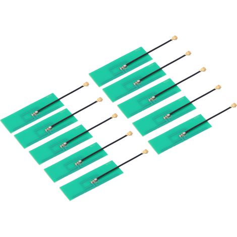 10 antennes PCB intégrées RG1.13 avec support adhésif pour modules Zigbee (5 GHz, 5,8 GHz, 2,4 GHz) (1/5)