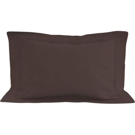 Taie d\oreiller en coton  50x70 cm  brun, par  50 x 70 cm brun