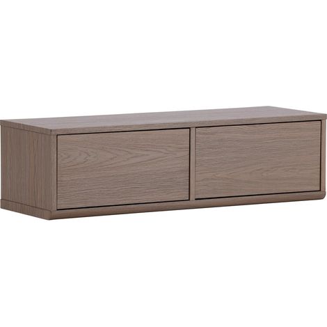Meuble TV 2 Tiroirs "Dragh" 100cm Moka (1/5)