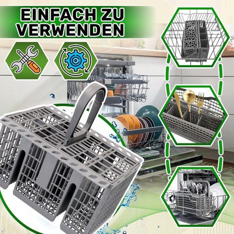 Besteckkorb für Geschirrspüler, 208 x 160 x 188 mm, für Indesit, für Whirlpool (1/4)