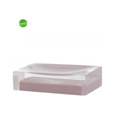 Gedy Porta Sapone Da Appoggio Arcobaleno Rosa In Ceramica