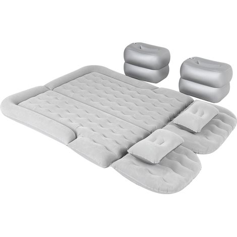 Matelas gonflable de voiture, épais et confortable, pour le camping et le voyage (gris) (1/5)