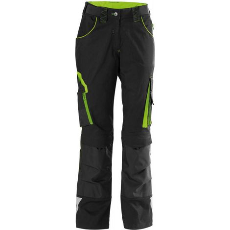 Fortis 24 Black / Lemon Green Pantalones de mujer Tamaño 54