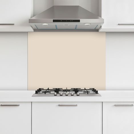 CRÉDENCE CUISINE Beige - Couleur unie 80x60 cm