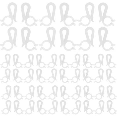 100 Stück Lichterclips für Dachrinnen Lichterkettenhalter