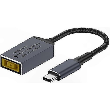 100-W-USB-C-Stecker auf USB-C-Buchse (quadratischer Stecker) – Netzteil mit Ladefunktion für Laptops (1/5)
