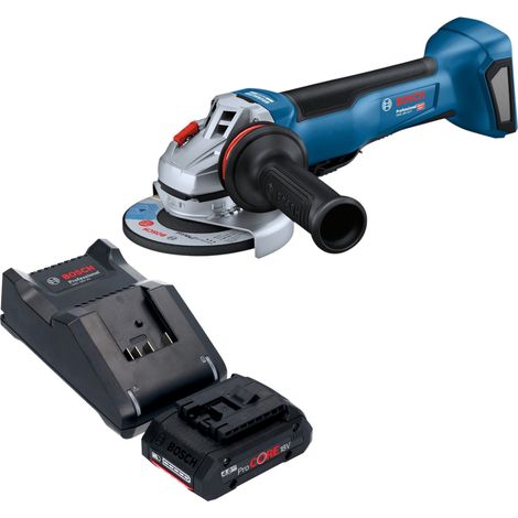 Smerigliatrice angolare a batteria Bosch GWS 18V-10 P Professional 18 V 125 mm Brushless + 1 batteria ProCORE da 4,0 Ah + caricabatterie (1/5)