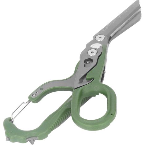Ciseaux de secours pliables multifonctions 420HC, compacts et portables, coupe rapide pour urgences, outil de survie léger (1/5)