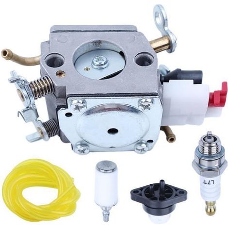 Carburateur - Pour Tronçonneuses Husqvarna 340 345 345E 346XP 350 350EPA 353 - Kit Complet Avec Filtre Carburant Et Tuyau - 1 Pièce (1/4)